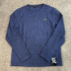 Vortex Sweater Men's Large Blue Pullover Sweatshirt Performance Outdoor Athletic